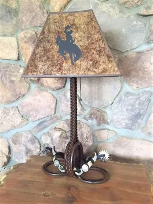 Iron Spur Western Table Lamp ceiling light, pendant lamp