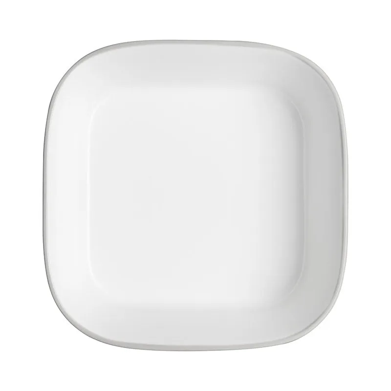 James Martin Cook Square Dish, 23.5cm, Soft Grey
