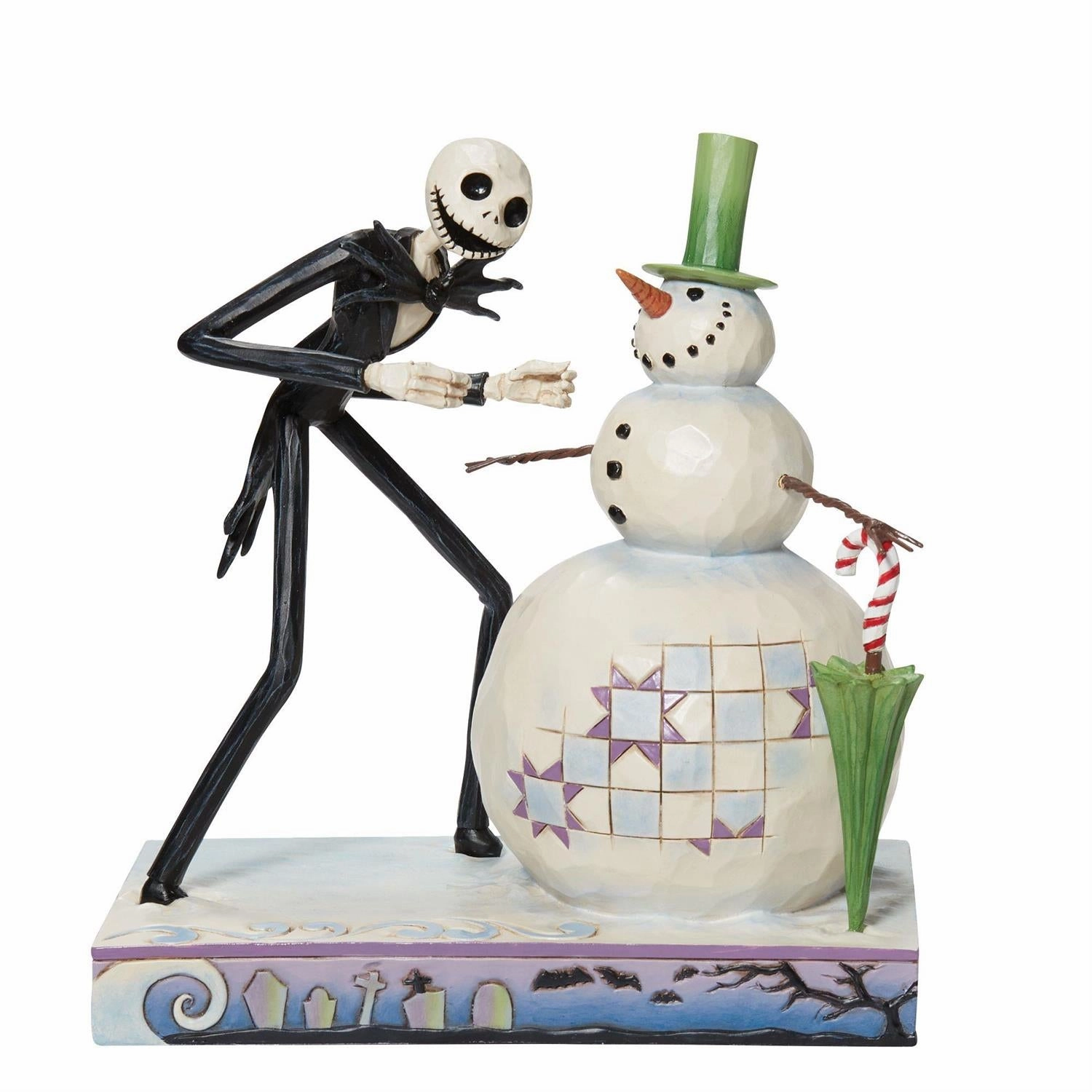 Jim Shore Disney Traditions Jack with Snowman Decorative Mirror,Home Decor Mirror