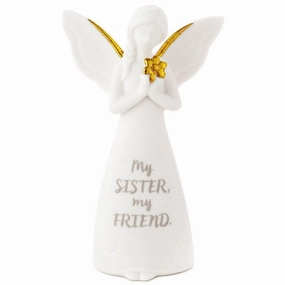 Joanne Eschrich Sister Friend Mini Angel Figurine Decorative Mirror,Home Decor Mirror