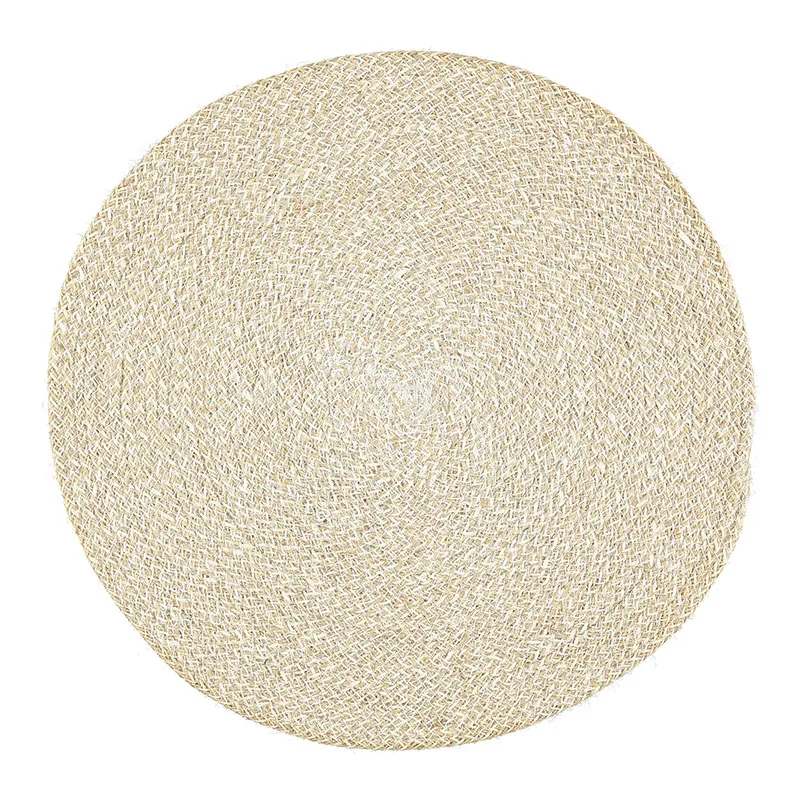 Jute Placemat, D38cm, Pearl White tufted headboard, king headboard