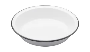 Kitchen Craft, Round pie dish, D22cm, KitchenCraft, Living Nostalgia, white enamel curtain fabric, upholstery textile