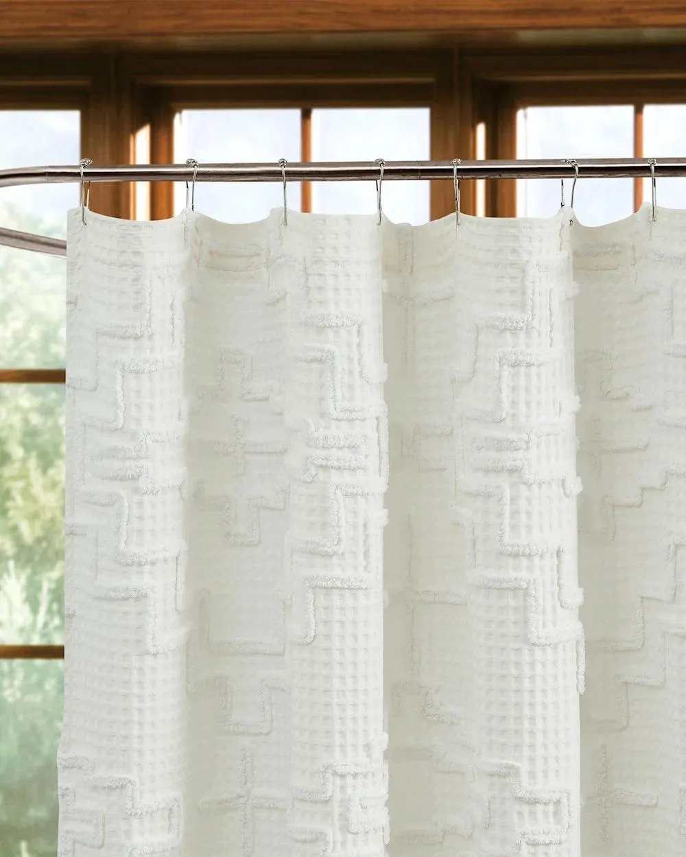 Kiva Ivory Shower Curtain