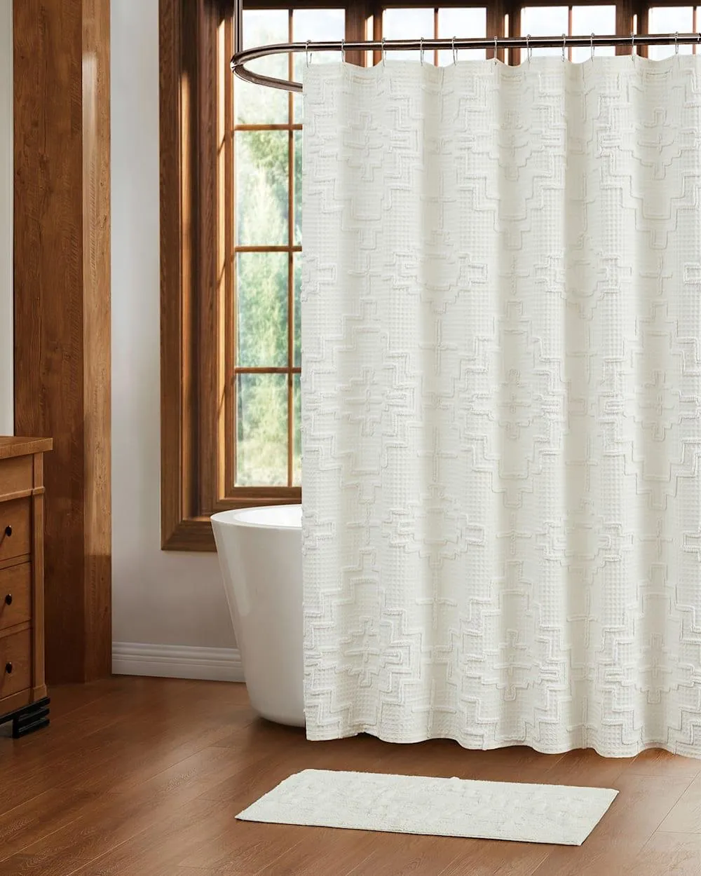 Kiva Ivory Shower Curtain 3 piece sofa set, living room set