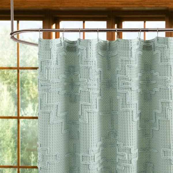 Kiva Sky Gray Shower Curtain