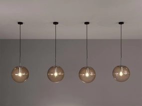 Large Pendants in Smoked Glass and Chrome Knife Set,Kitchen Knives