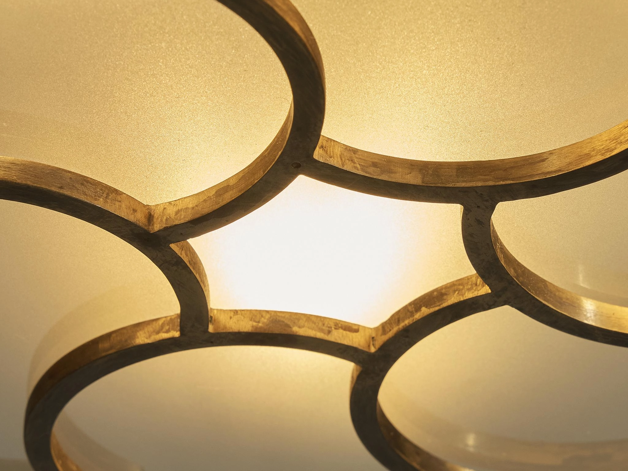 Lars Holmstrm for Arvika Konsthantverk Art Deco Ceiling Light