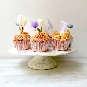 Liberty Cake Stand D25.5cm, Lilac napkin rings, dining placemats