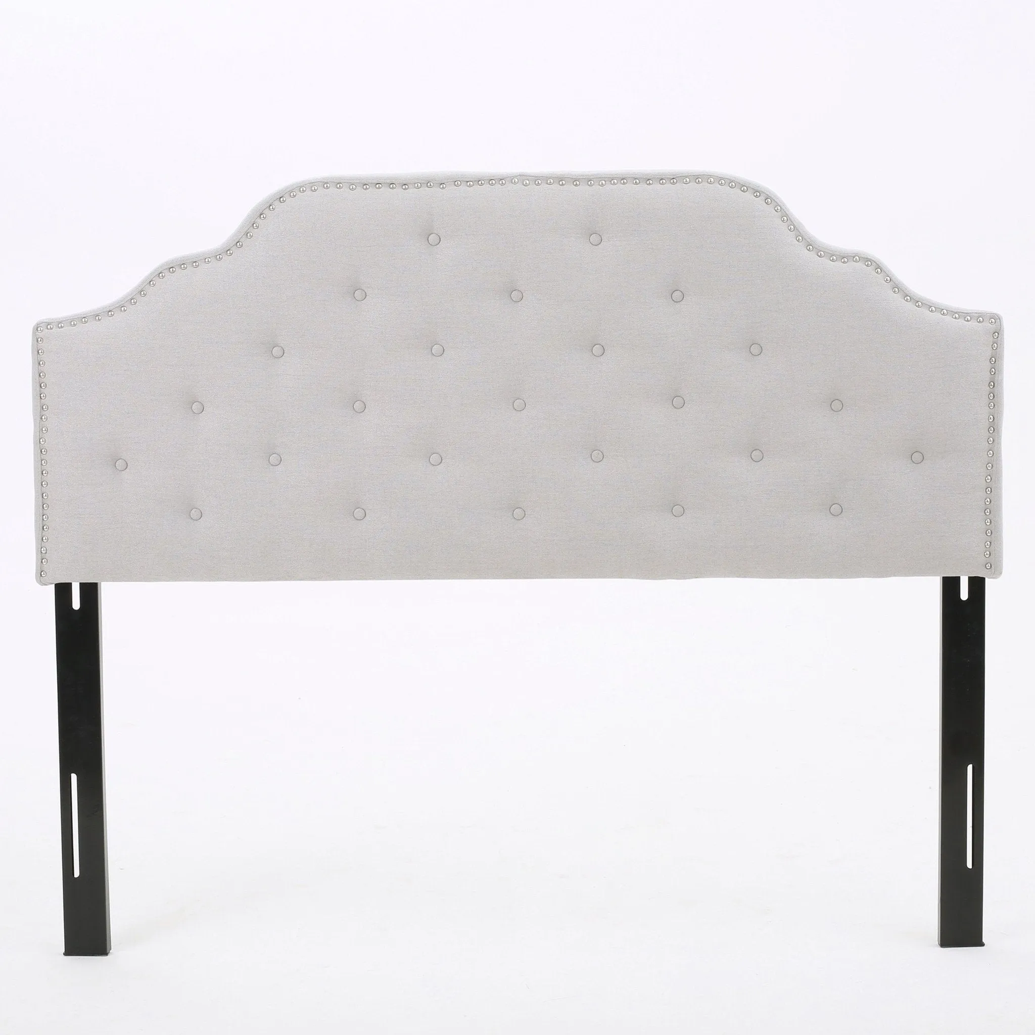 Light Grey Fabric Queen/Full Headboard - NH029892