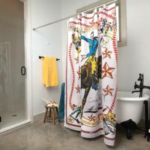 Long Live Cowboys Western Shower Curtain bathroom furniture, vanity cabinet