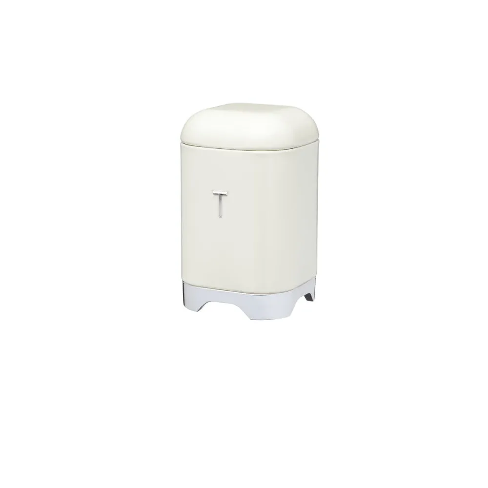 Lovello Tea canister, vanilla cream round coffee table, wooden coffee table