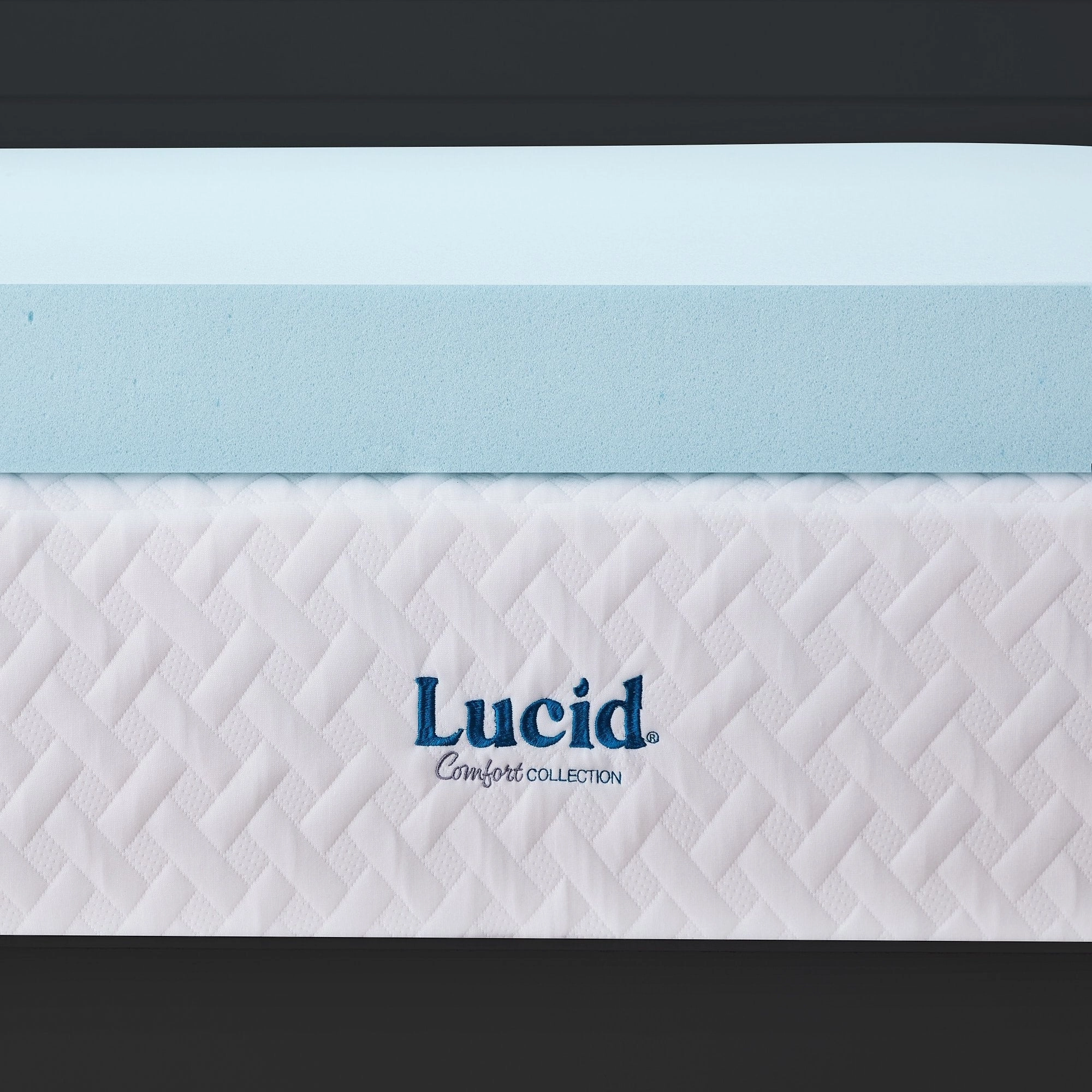 Lucid 4 Inch Gel and Aloe Memory Foam Topper