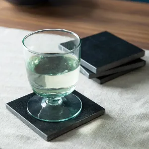 Marble Set of 4 Coasters 11cm, Black tufted headboard, king headboard