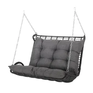 Matthew Outdoor Wicker Porch Swing with Cushions patio chairs, outdoor seating