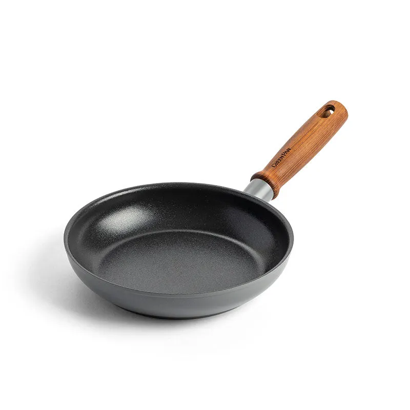 Mayflower Pro Non-Stick Open Frying Pan, 20cm, Charcoal Grey curtain fabric, upholstery textile