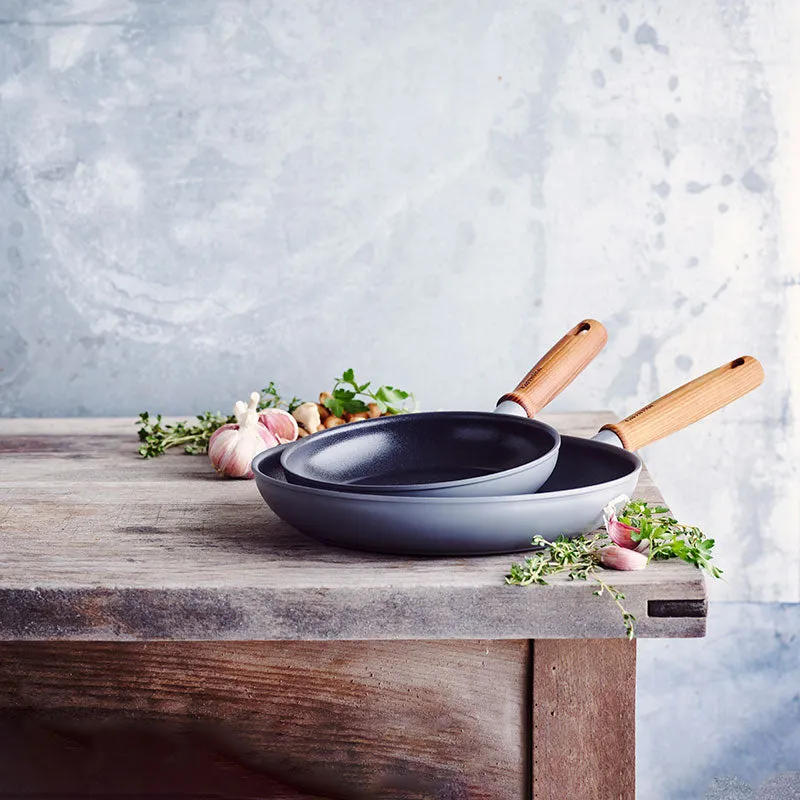 Mayflower Pro Non-Stick Open Frying Pan Set, Charcoal Grey