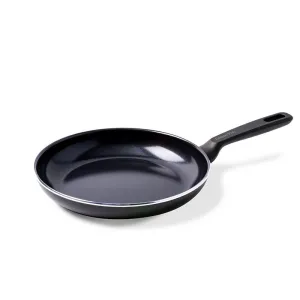 Memphis Non-Stick  Frying Pan, 30cm, Black curtain fabric, upholstery textile