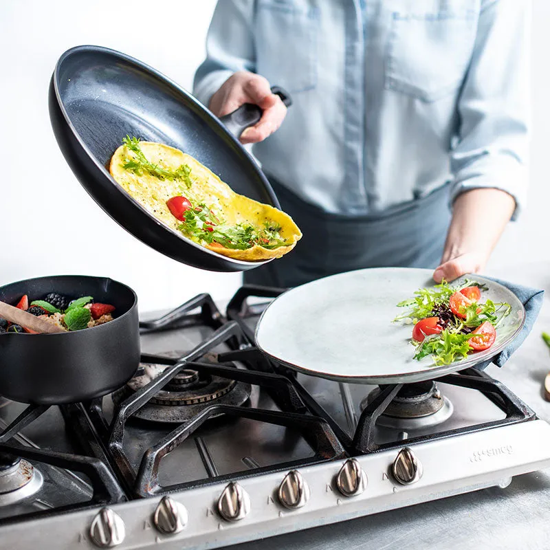 Memphis Non-Stick Frying Pan Set, Black