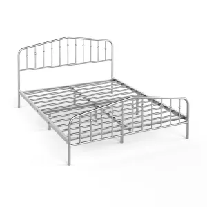 Metal Queen Bed Frame w/ Heavy Duty Steel Slat and 9-Leg Support bed frame, queen bed