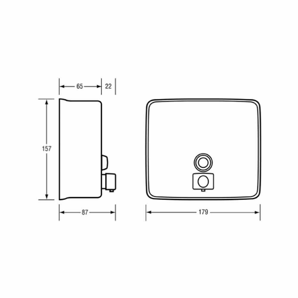Metlam Soap Dispenser 1.2L Satin S'steel ML603BS