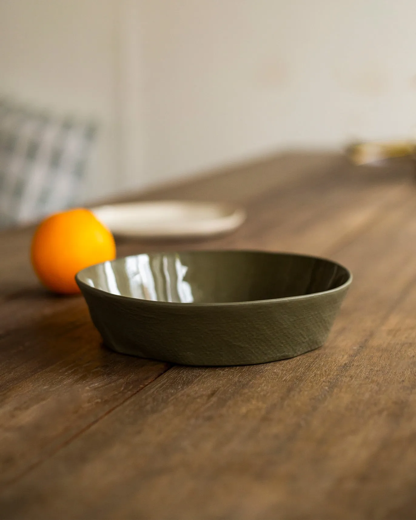Mhadei Serving Bowl - Olive sheet set, pillowcase