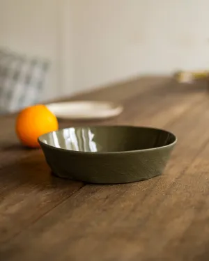 Mhadei Serving Bowl - Olive sheet set, pillowcase