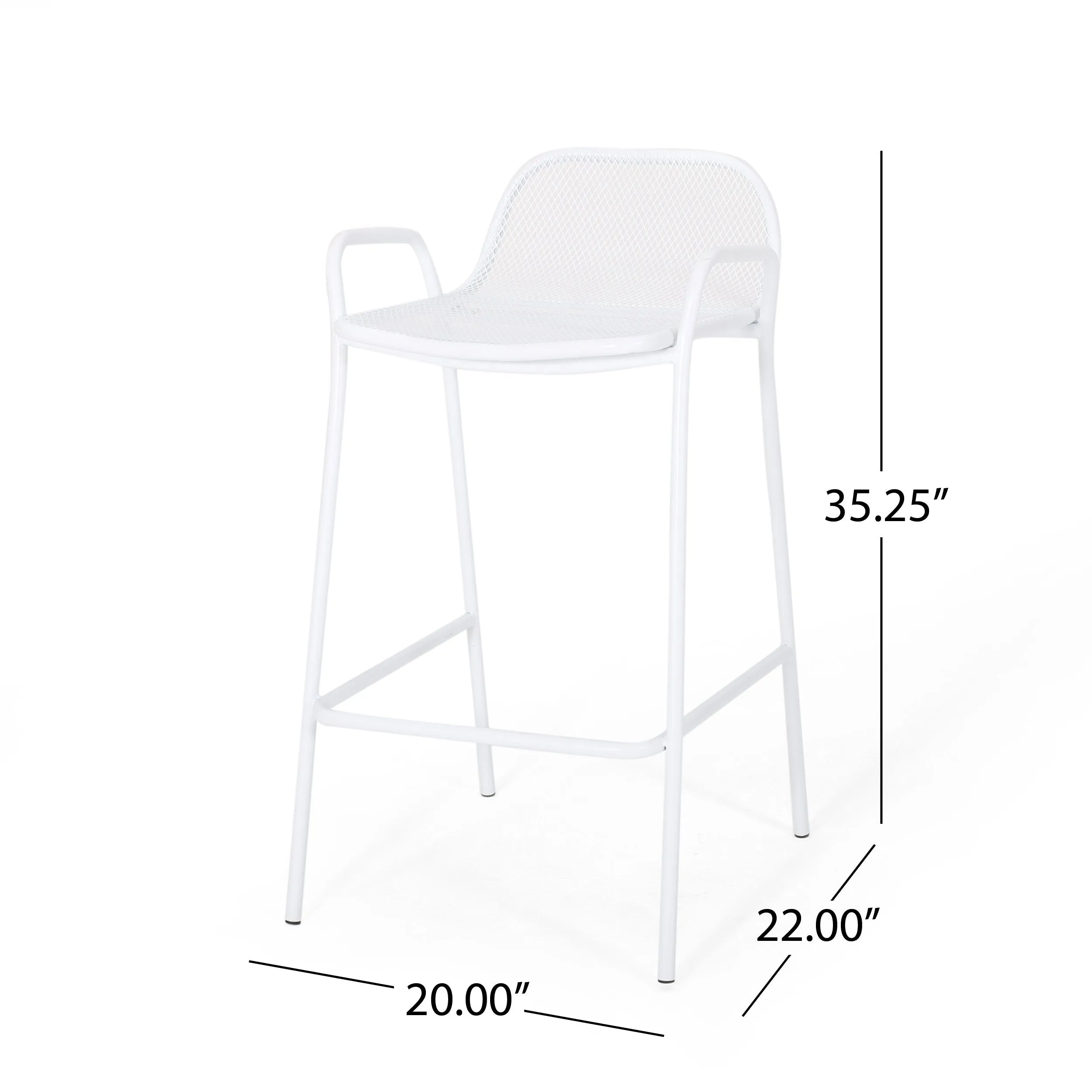 Modern Iron Barstool (Set of 4) - NH618013