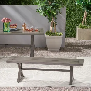 Modern Outdoor Aluminum Dining Bench - NH582013 patio chairs, outdoor seating