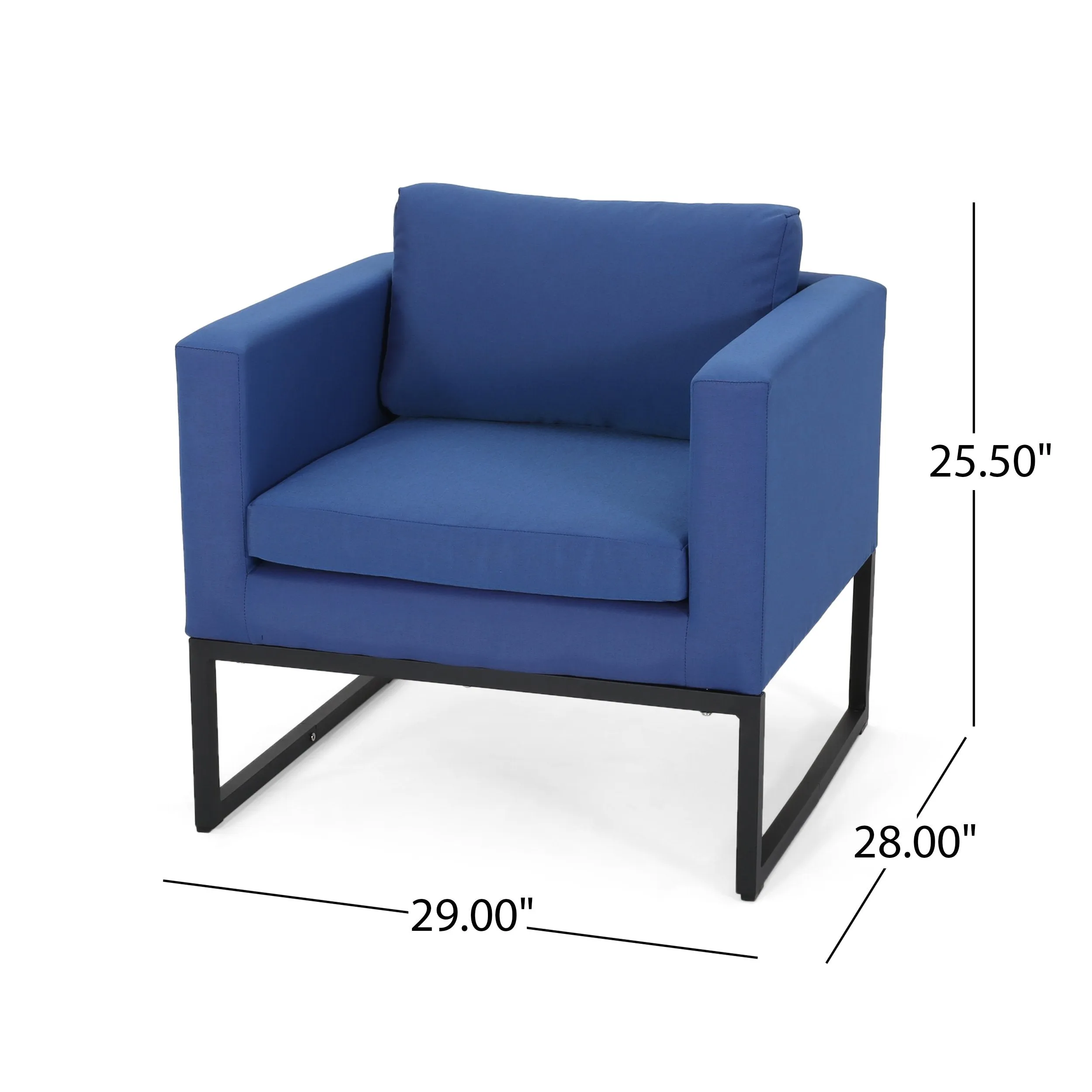 Modern Outdoor Upholstered Club Chair (Set of 4) - NH282013