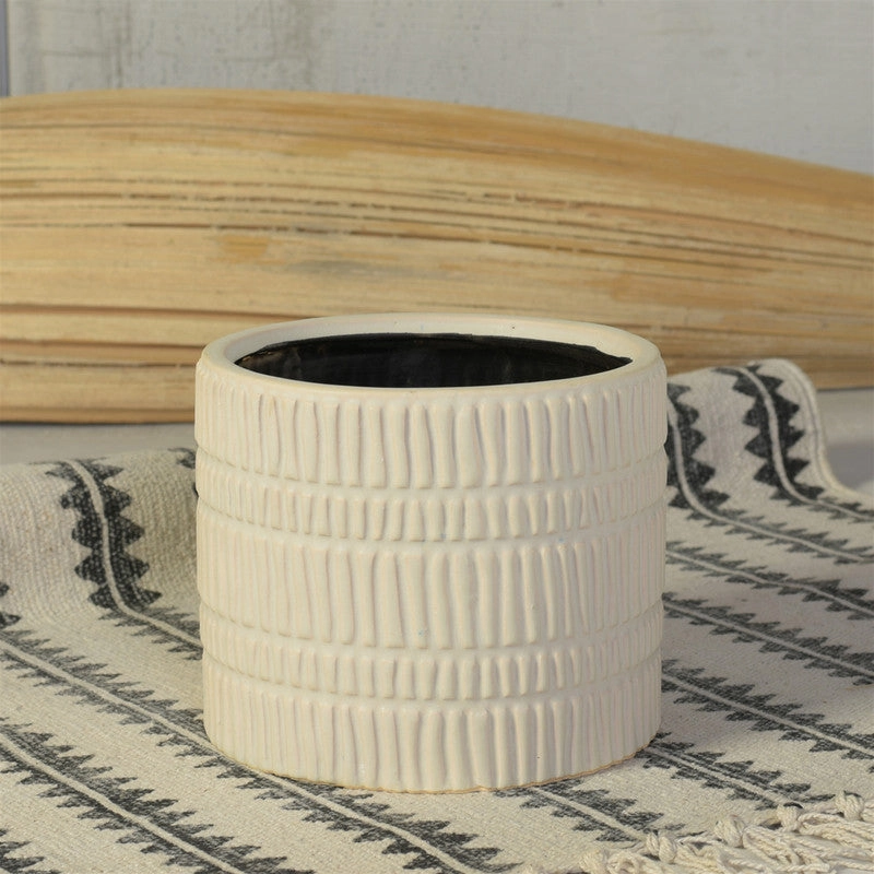 Moto Cachepot, Ceramic - Lrg - Matte White