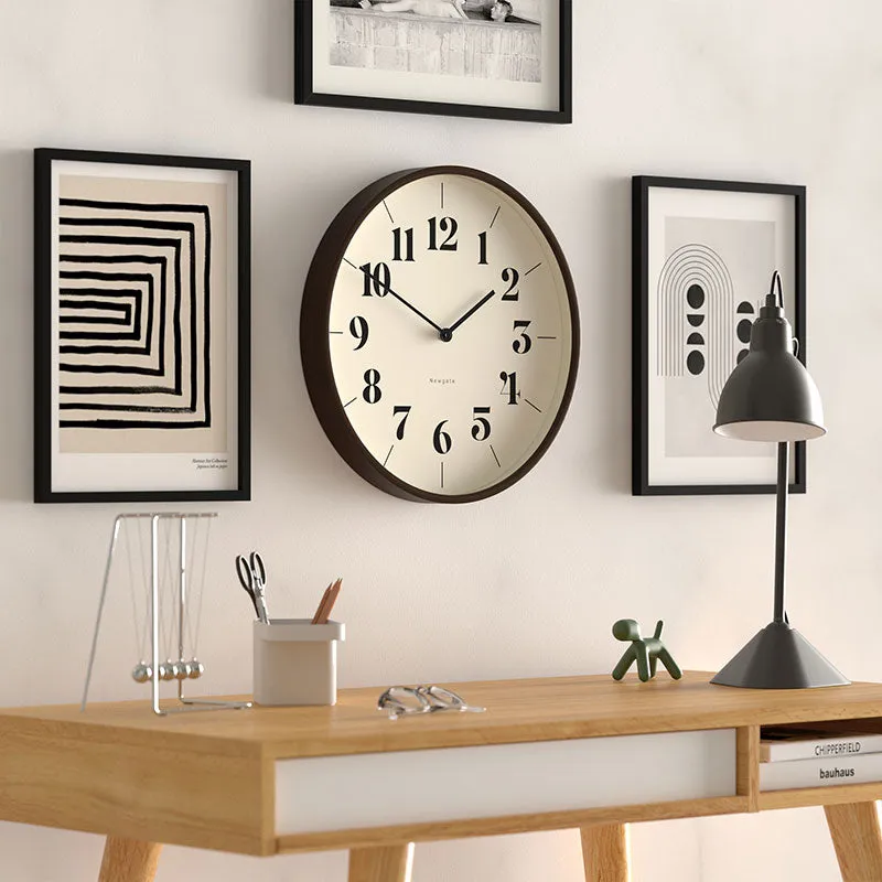 Mr Clarke Hopscotch Clock, D40.5cm, Dark Wood