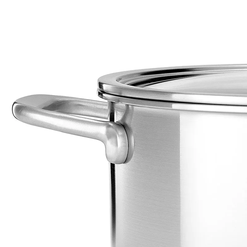 MultiPly Stainless Steel Casserole with Lid, 20cm, Silver