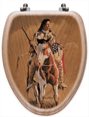 Native American Art Toilet Seat wall sconce light, hallway light