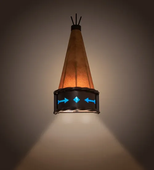 Native Trails Artisan Wall Sconce with Rustic Cone Design dining table decor, bar servingware