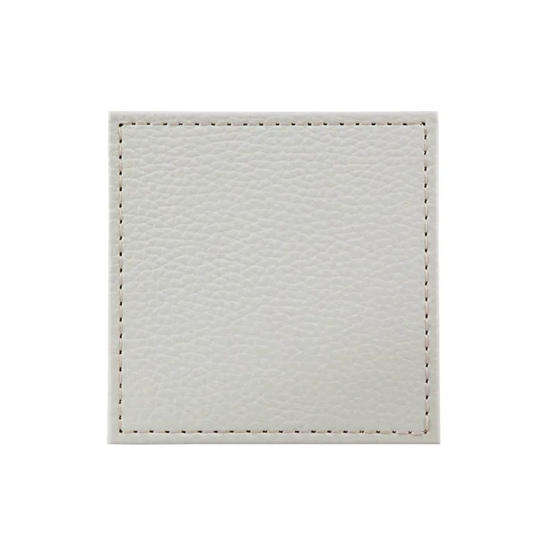 Natural Faux Leather Coaster Set of 4 tufted headboard, king headboard
