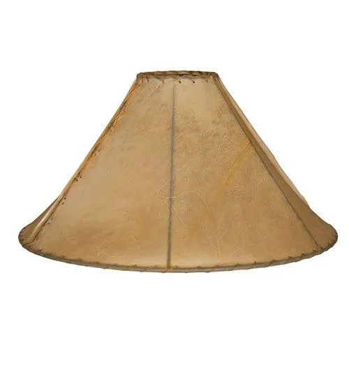 Natural Rawhide Lamp Shade 24"