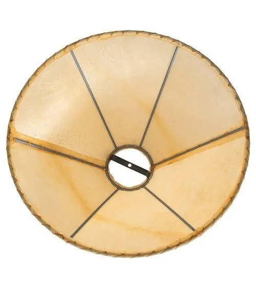 Natural Rawhide Lamp Shade 24"