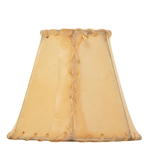 Natural Rawhide Lamp Shade 5"