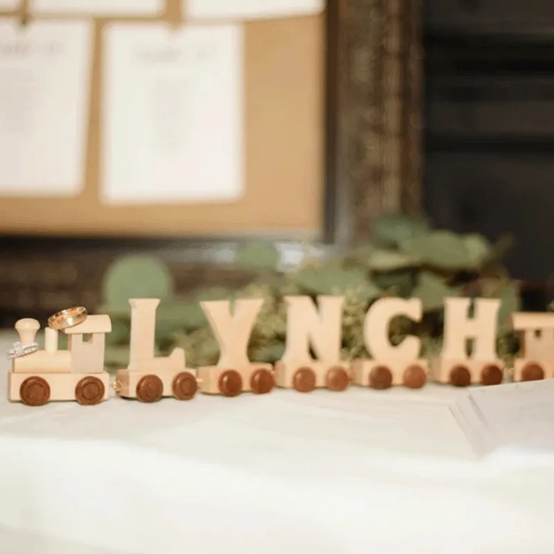 Natural Wooden Ampersand  &, Natural