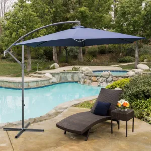 Navy Blue Banana Canopy Sunshade - NH524692 patio chairs, outdoor seating