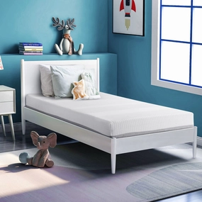 Nestfair 6 Inches Gel and Charcoal Infused Memory Foam Mattress - White mattress pads,mattress topper,bed protection