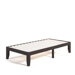 No Box Spring Needed 14 Inch Solid Wood Platform Bed Frame bed frame, queen bed