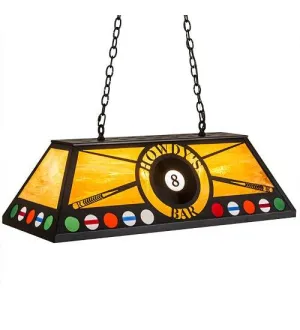 Oblong Pool Table Pendant Light patio chat set, outdoor furniture set