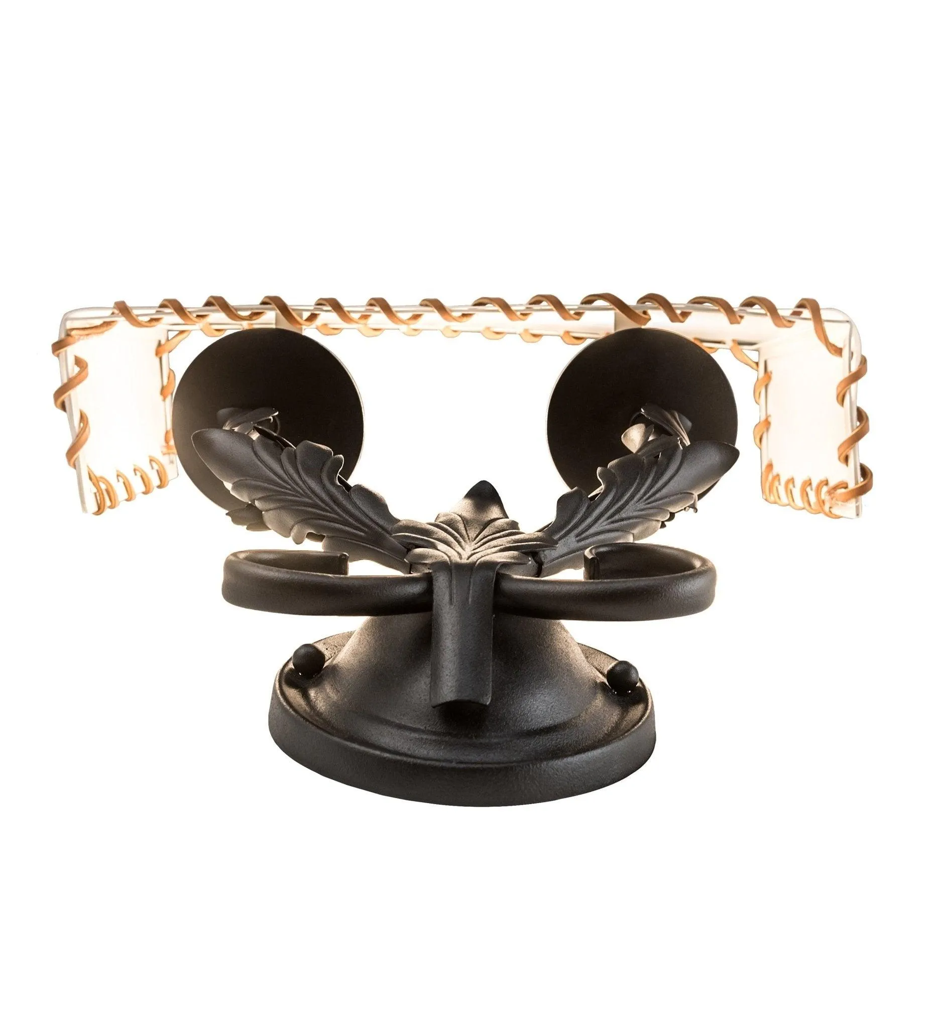Old Wrought Iron Double Wall Sconce