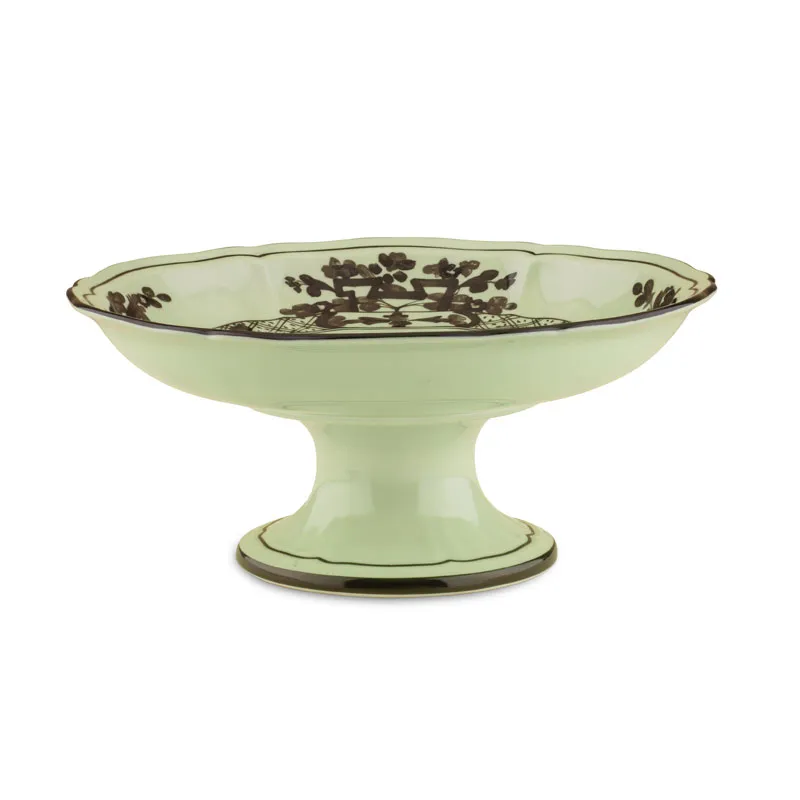 Oriente Italiano Bario Porcelain Fruit Stand napkin rings, dining placemats