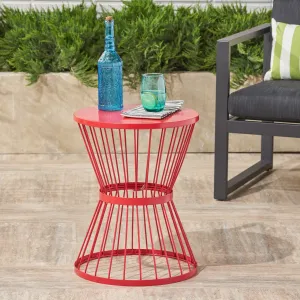 Outdoor 16 Inch Iron Side Table - NH921403 patio chairs, outdoor seating