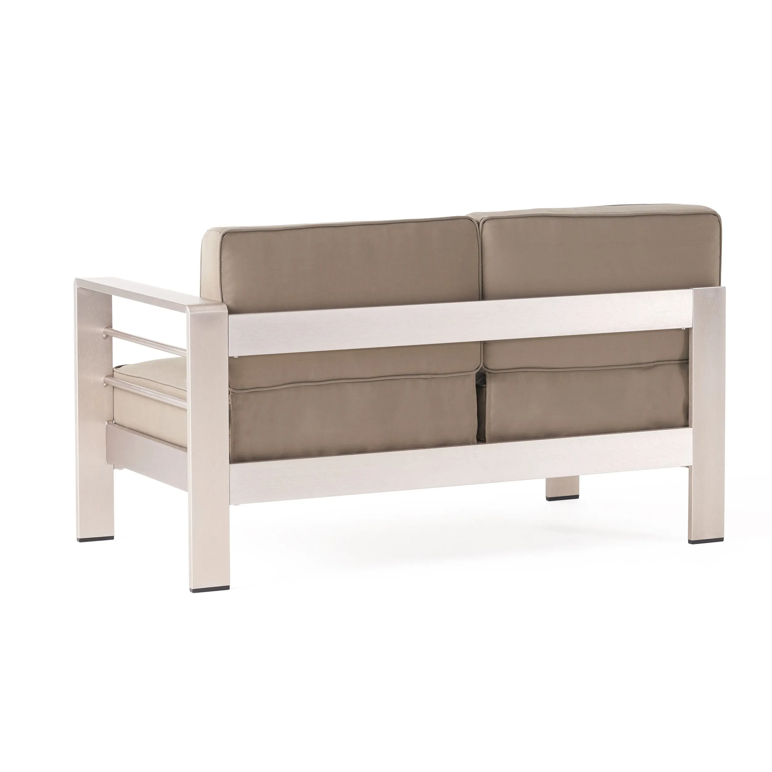 Outdoor 16 Piece Aluminum Estate Collection with Cushions and Fire Pit - NH030703