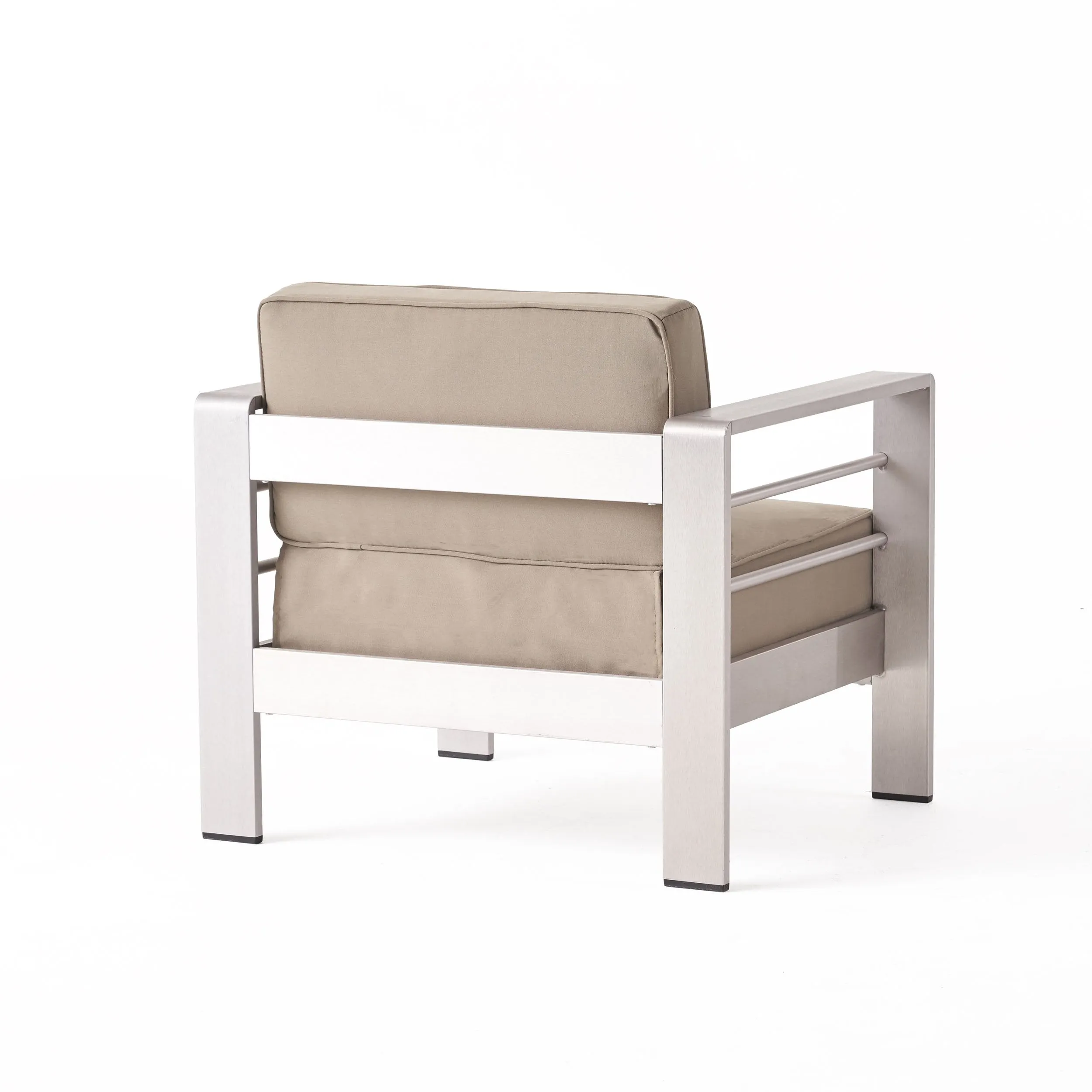 Outdoor 16 Piece Aluminum Estate Collection with Cushions and Fire Pit - NH030703