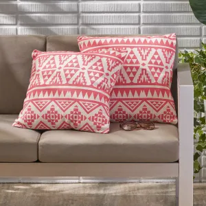Outdoor 18-inch Water Resistant Square Pillows (Set of 2) - NH815503 patio chairs, outdoor seating