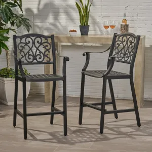 Outdoor 28" Aluminum Barstools - NH738803 patio chairs, outdoor seating